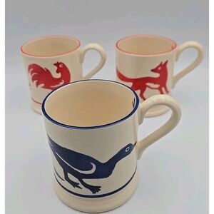 Emma Bridgewater Fox Duck Chicken Mug 1/2 pint limited Edition 21 Year's  (RARE)